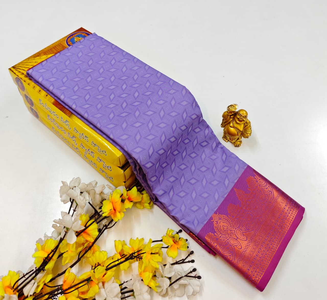 Olive Green Soft Silk Bridal Saree with Rich Silk Finish